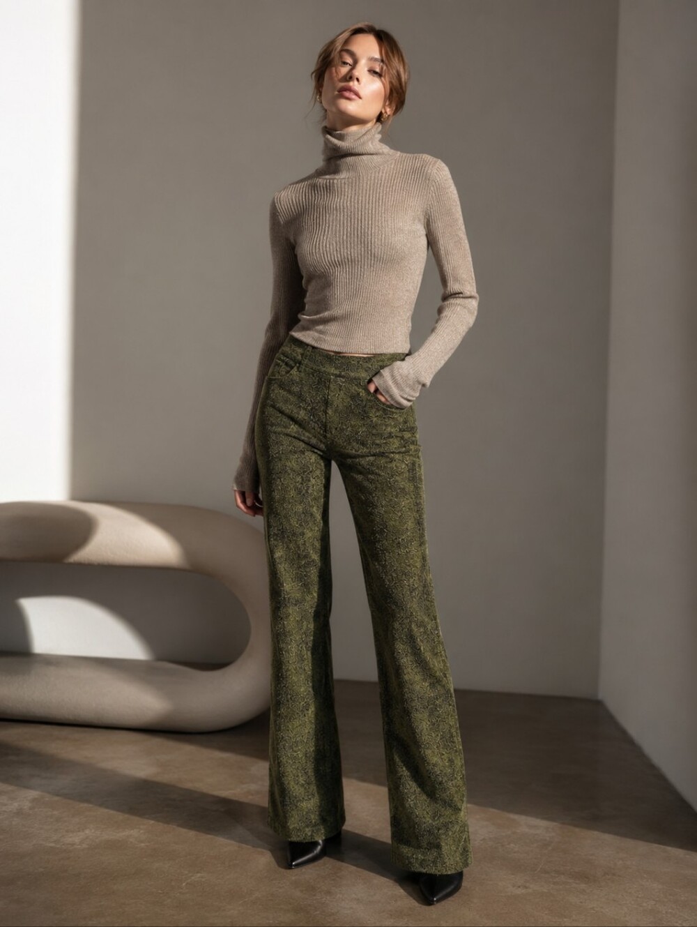 ❤️ ETCETERA Y2K HIGH RISE BOOTCUT MICRO-CORDUROY PANTS, 6 (28)